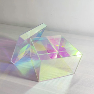 Colorful acrylic box tea cup tea set cosmetics Net red mask finishing Desktop Storage Box storage basket Nordic