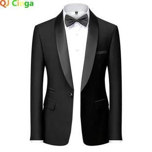 Foreign Trade Men's One Button Suit Single-Western Cross-border Business Youth Collar Dress Banquet Performance Slim-fit Suit Top