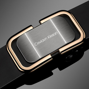 Ceviavn Kiesan men's leather belt Fashion Business All-match inner wear automatic buckle belt live hot
