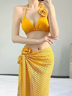2025 новый bikini Spice Girl Bikini Sea Holiday Фото Спа Спа Сплит Ремешок Три комплекта Купальник Женщины
