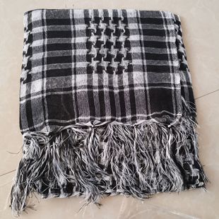 Polyester houndstooth square scarf Arabic square scarf tactical scarf