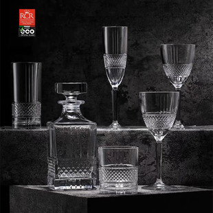 Italy Imported RCR Shining Series Champagne Glass Red Wine Glass European Luxury Whiskey Cup Juice Cup Chicken Tail