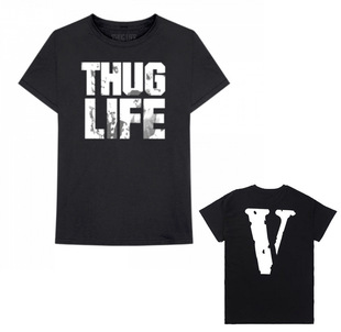 Cross-border European and American fashion Letter pattern printing men's and women's short sleeve