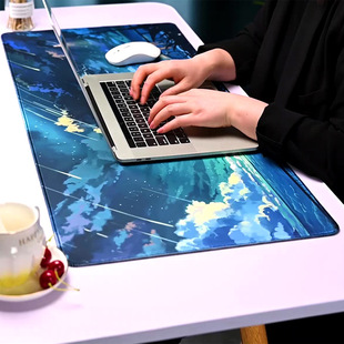Heat transfer printing HD large mouse pad wholesale super long mouse pad lock edge thickened anime mouse pad game bar pad