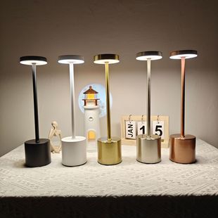 Cross-border led desktop table lamp touch dimming lamp creative charging bar lamp restaurant bedside decorative atmosphere lamp