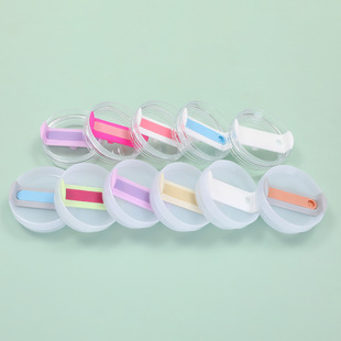 in stock 40oz second generation silicone sheet cover Macaron color sealed leak-proof cup cover simple car cup straw cover