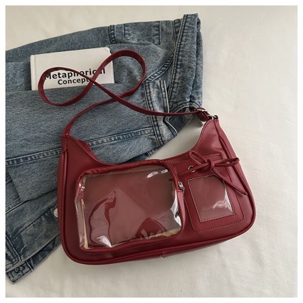 2025 New Summer Trendy Transparent Creative Crossbody/Shoulder Bag for Women, Solid Color, Cute, Large Capacity