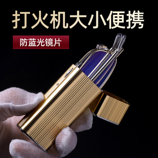 Folding reading glasses with good quality HD glass lens anti-blue light high-grade portable aging mirror for middle-aged men and women