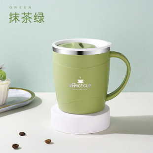 Cross-border 304 mug double-layer coffee cup business casual coffee cup conference cup gift cup milk cup