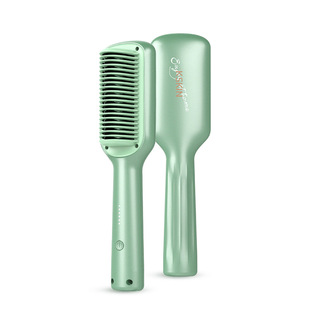 Golden Rice Mini Straight Hair Comb Splint Straight Curly Hair Dual-purpose Artifact Stick Does Not Hurt Hair Negative Ion Lazy KD680