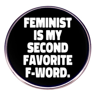 Feminist Feminist brooch Feminist pin badge metal alloy badge accessories