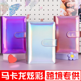 Amazon Explosions A6 Macaron Hand Ledger Loose-leaf Notebook Shell Customized Inner Page Creative Laser Notepad