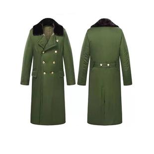 Military Coat Men's Green Windbreaker Northeast Large Cotton-padded Coat Winter Thickened Long Security Cotton-padded Coat Cold-proof Cold Storage Printable