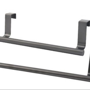 Spot hanging stainless steel single pole towel rack non-perforated cabinet door back type cloth rack towel bar cabinet door hanging