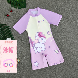 Children's Swimwear Boys' Swimwear Boys' Swimwear Boys' Children's Medium and Large Children's Quick-drying Sun Protection Baby 2025 New Swimwear