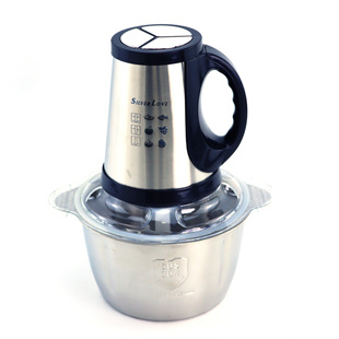 Foreign Trade Export Household Stainless Steel Meat Grinder Multifunctional Food Processor Vegetable Chopper Meat Grinder High-Power Meat Grinder