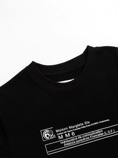 Трансграничные Maison Margiela Magjila цифровая печать MM6 хлопок высокое качество мужские футболки женские короткие рукава прилив