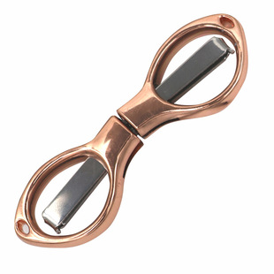 Multi-functional folding portable small scissors outdoor travel fishing line scissors plastic plated eight small scissors