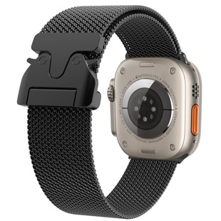 For Apple Watch Milanese Nice Umbrella Buckle New Strap s10 Stainless Steel ultra2 Watch Strap