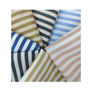 In stock supply striped fabric polyester lyocell factory direct dress shirt fabric