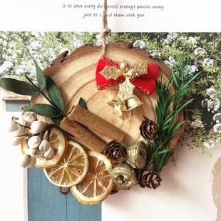 Handmade DIY Dried Flower Material Wood Stereo Homemade Wall Hanging Decoration Shopping Mall Festival Indoor Activity Site Salon