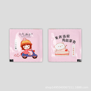 Disposable gloves individually packaged thickened PE food gloves transparent thickened waterproof durable creative catering special