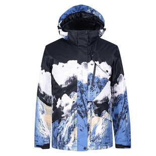 New Ski Suit Women's Men's Korean Style Ski Suit Winter Outdoor Warm Thickened Snowboard Ski Suit