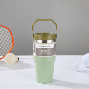 20oz30oz handle cover Car Cup cold-keeping ice heater Cup straw cup stainless steel vacuum cup large capacity wholesale