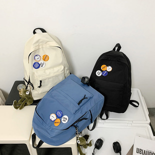 Korean style casual schoolbag new couple campus class commuter backpack large capacity multi-functional simple backpack