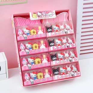 Новый милый ластик Sanrio 3D трехмерной формы, красивый милый ластик, Студенческая салфетка для карандашей