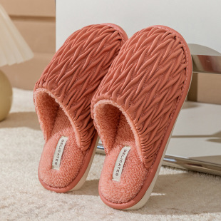 Spring and Autumn Cotton Slippers Four Seasons Winter Women's Indoor Cixi Home Use Cotton Linen Non-slip Linen Home Warm Couple