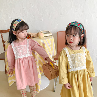 Korean style children's clothing lace girl's dress Western style baby cute doll dress Princess Dress 1-6 years old children's clothing