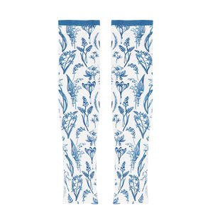Ice Sleeve Sun Protection Sleeves for Women Summer Outdoor Sun Protection Ice Sleeves Printed Slimming Look Sunshade Breathable Arm Sleeves Ice Silk Sleeves