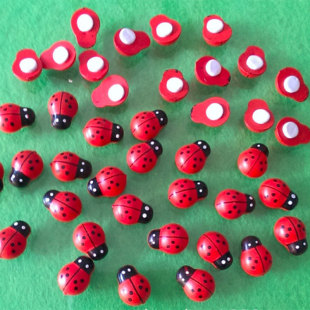Мох микро Ландшафтные украшения из дерева ремесло Жук Coccinella septempunctata DIY аксессуары для украшения дома