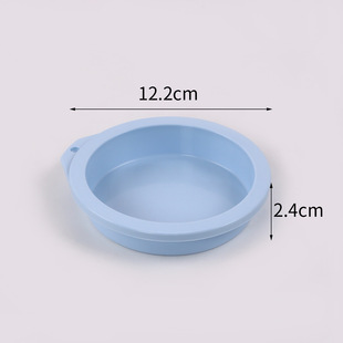 Silicone chiffon cake mold 4/6/8-inch round cut-free layered baking tray oven rainbow mousse baking tools