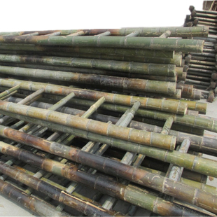 Bamboo Ladder Bamboo Ladder Straight Ladder 2m to 3.4m Household Engineering Power Straight Ladder Engineering Ladder Kindergarten Jin Xiao