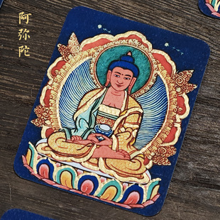 Zakilam Fifth Master Fox Fairy Medicine Master Buddha Huang Cai Eight Patron Deity High Definition Hand-painted Cinnabar Gold Thangka Painting Core