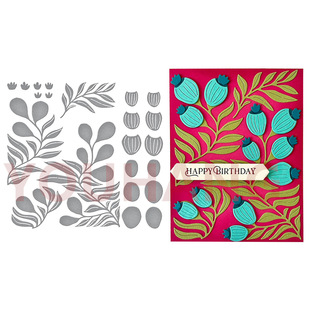 Leaf Fruit Decorative Knife Mold Scrapbook Cutting Mold DIY Embossing Scrapbook Mold Greeting Card