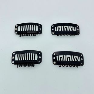 Thick Guangzhou medium carbon steel wig hair clip hat clip U-shaped straight tooth paint wig swing tooth