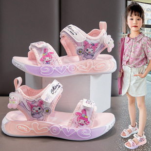 On-line Kulomi Girls Sandals Summer New Princess Sandals Cute Open Toe Children's Beach Shoes