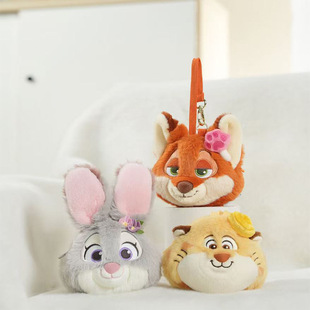 Оригинальный авторизованный Disney Zootopia Judy Nick Leopard Police Officer Spring Blossom Series Кошелек для монет Подвеска