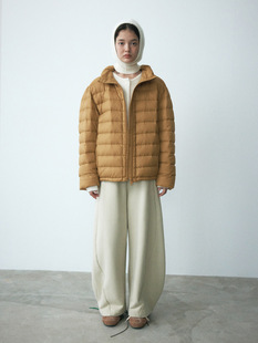 [Daihe] Winter New Leisure Collar Courtless Ultra Light RDS Traceable 90 White Duck Down Jacket H7066