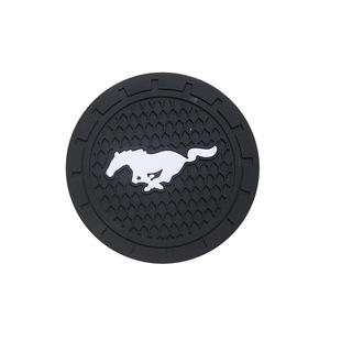 Car cup pad round silicone anti-slip pad cup heat insulation pad car creative car interior decoration supplies
