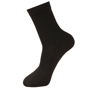 Autumn and Winter Classic versatile black and white gray men's socks solid color business casual breathable cotton stockings sweat-absorbent