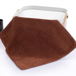 Wholesale fine fiber catering cloth absorbent non-lint square towel cleaning kitchen milk tea shop cleaning cloth soft cloth