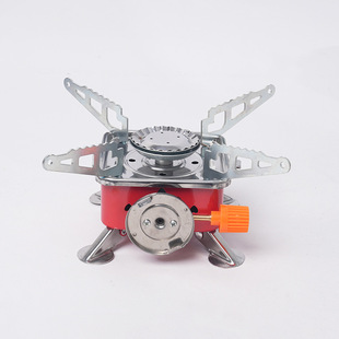 Outdoor Portable Card Stove Foldable Camping Stove Card Butane Gas Tank Stove Head Stove Mini Square Stove