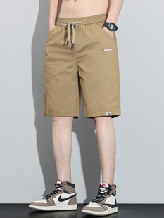 Pure Cotton Shorts Men's 2025 New Summer Popular Loose Sports Casual American Workwear 5-Point Beach Pants