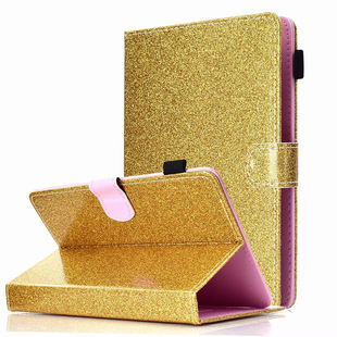 Factory Direct supply suitable for 7-inch 8-inch 10-inch universal car line flat leather case glitter PU leather drop-resistant protective case
