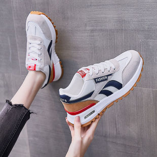 White shoes 2024 spring men's and women's same fashion casual sports lightweight comfortable breathable running shoes Amazon cross