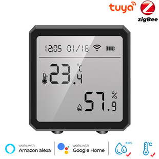 Smart Wifi Zigbee Wireless Intelligent Temperature and Humidity Sensor Home Remote Graffiti Temperature and Humidity Sensor